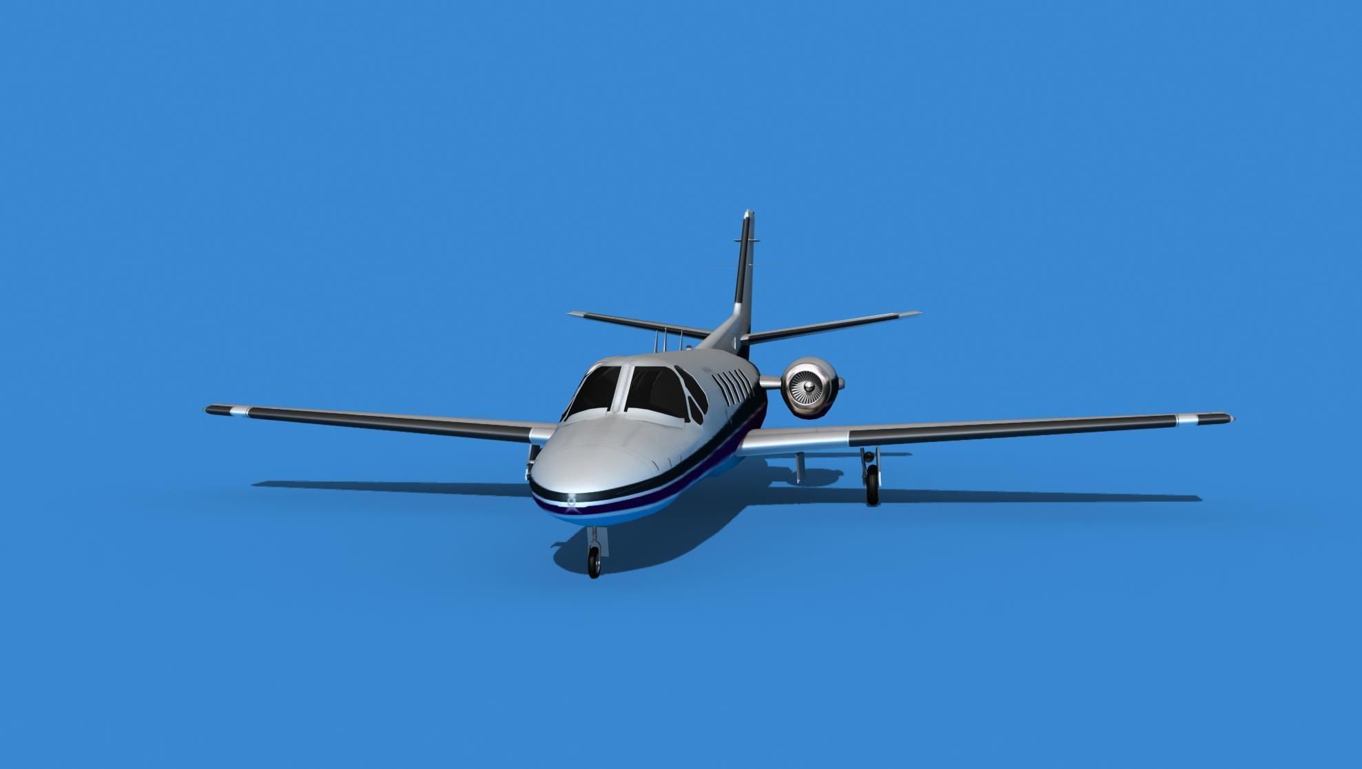 Cessna Citation 550 II Bravo V14 3D model_1