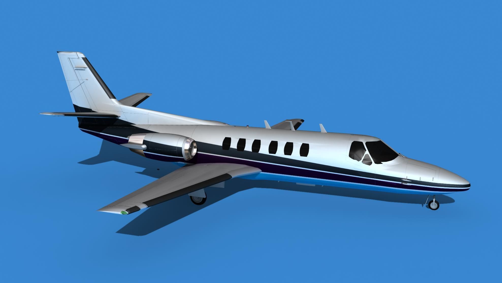 Cessna Citation 550 II Bravo V14 3D model_3