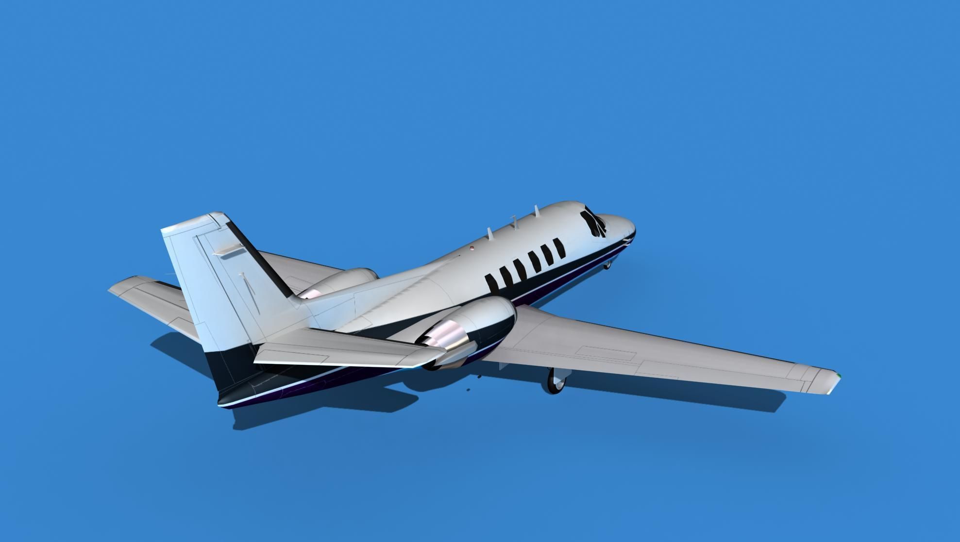 Cessna Citation 550 II Bravo V14 3D model_5