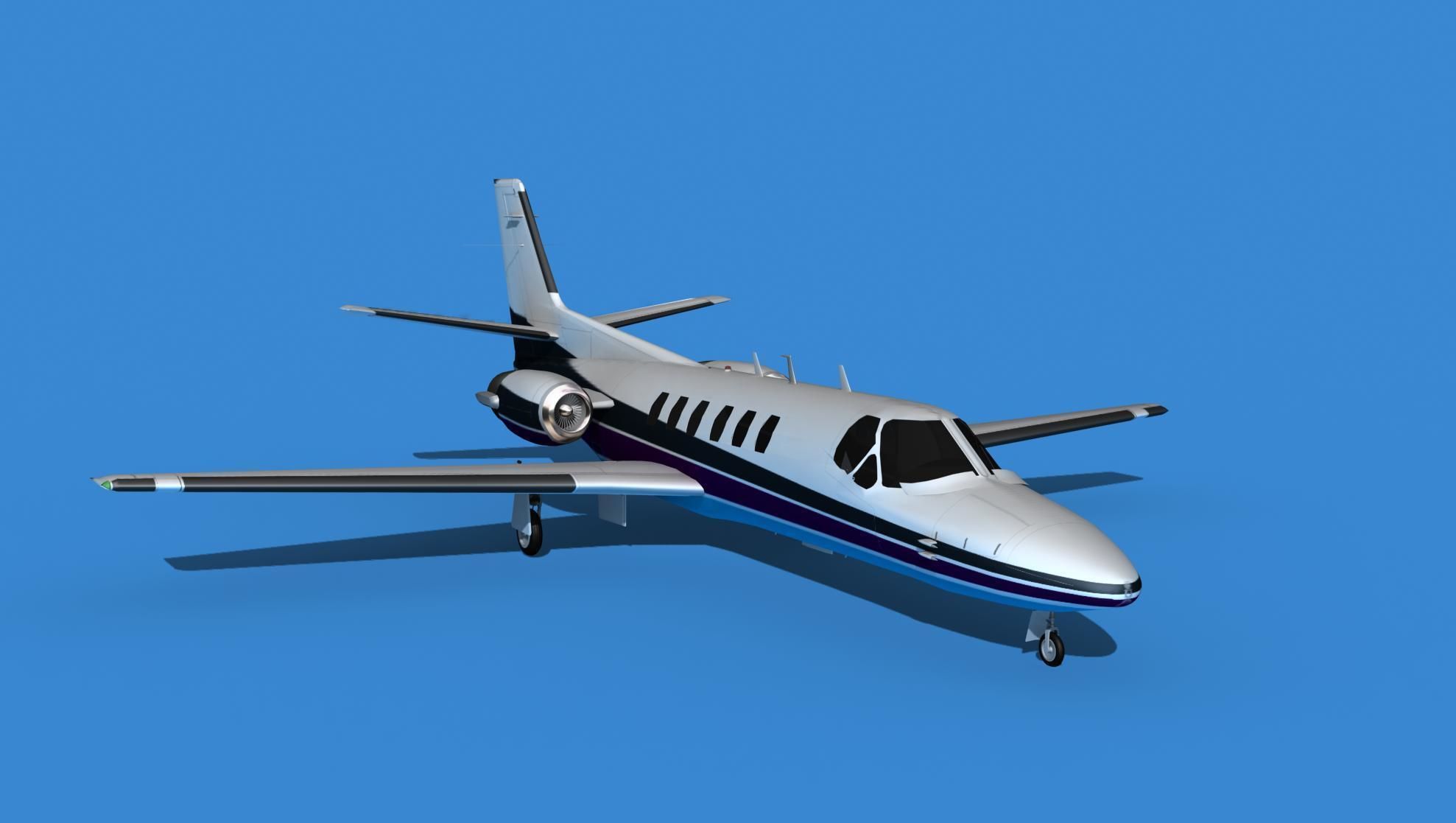 Cessna Citation 550 II Bravo V14 3D model_2