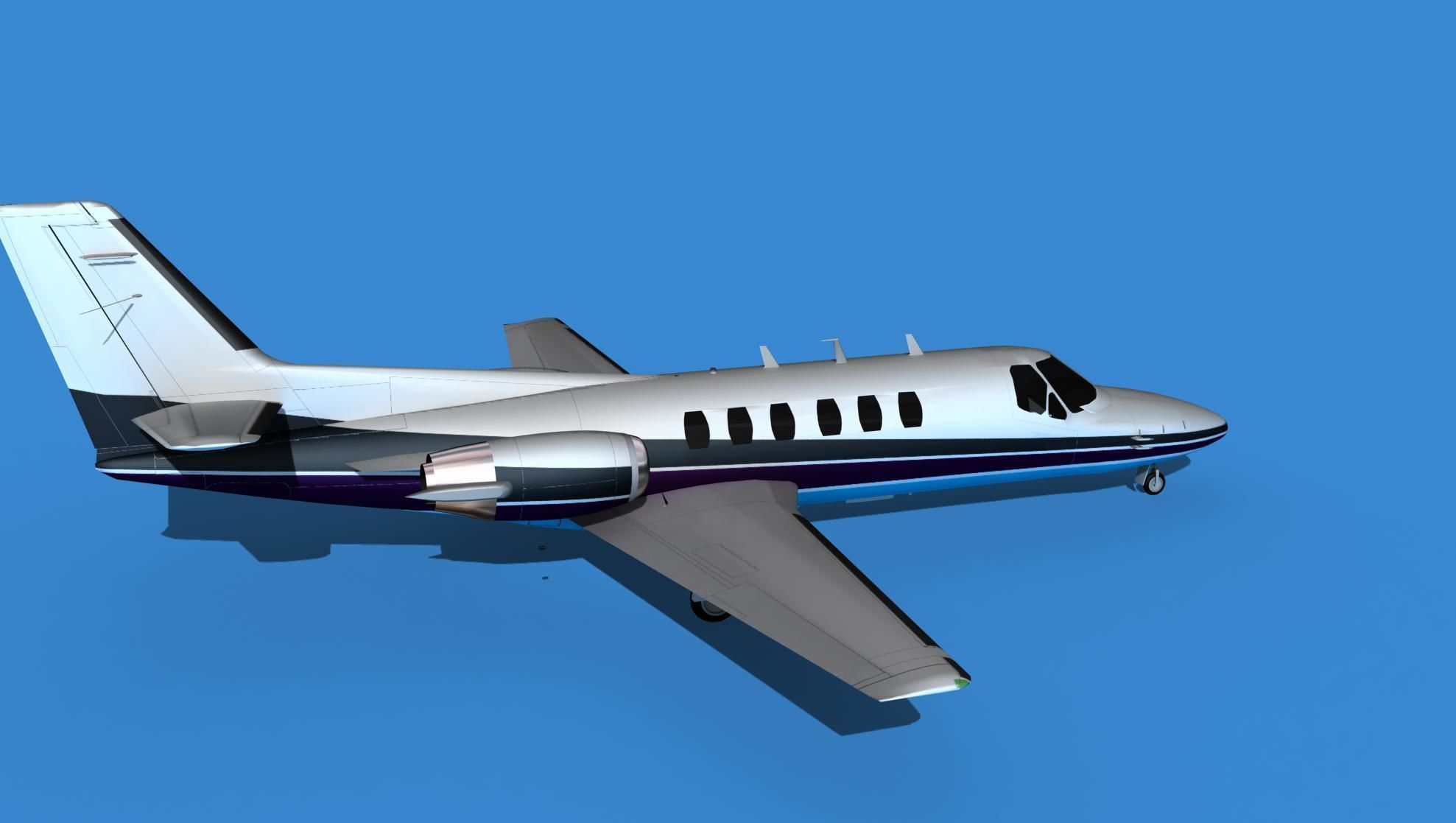 Cessna Citation 550 II Bravo V14 3D model_4
