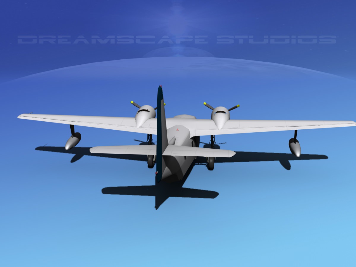Grumman G-73 Mallard Pan Am 3D model_6