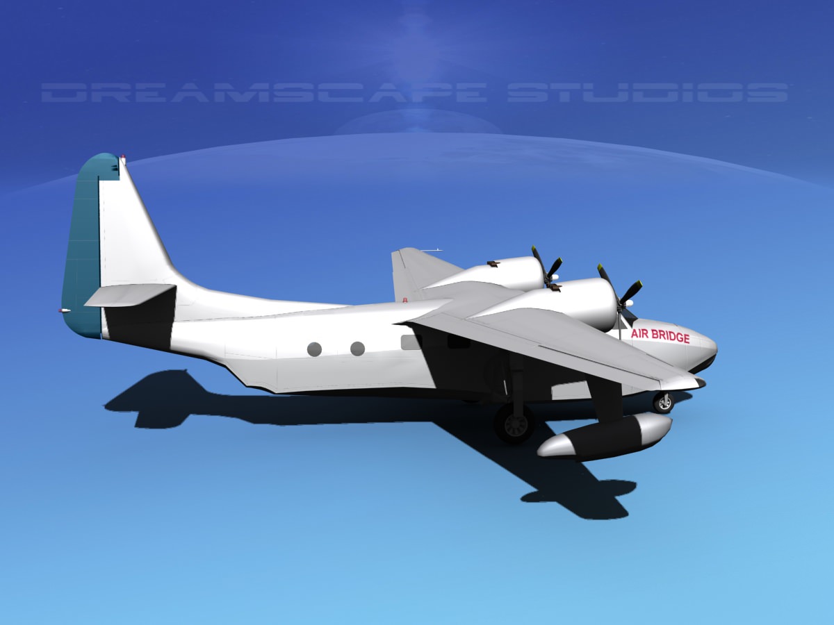 Grumman G-73 Mallard Pan Am 3D model_4