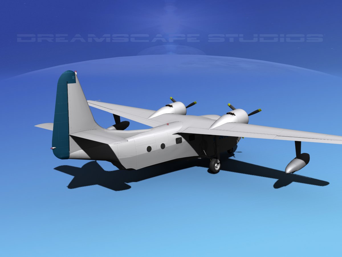 Grumman G-73 Mallard Pan Am 3D model_5