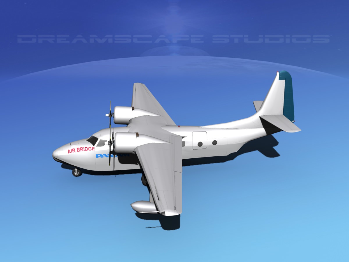 Grumman G-73 Mallard Pan Am 3D model_9