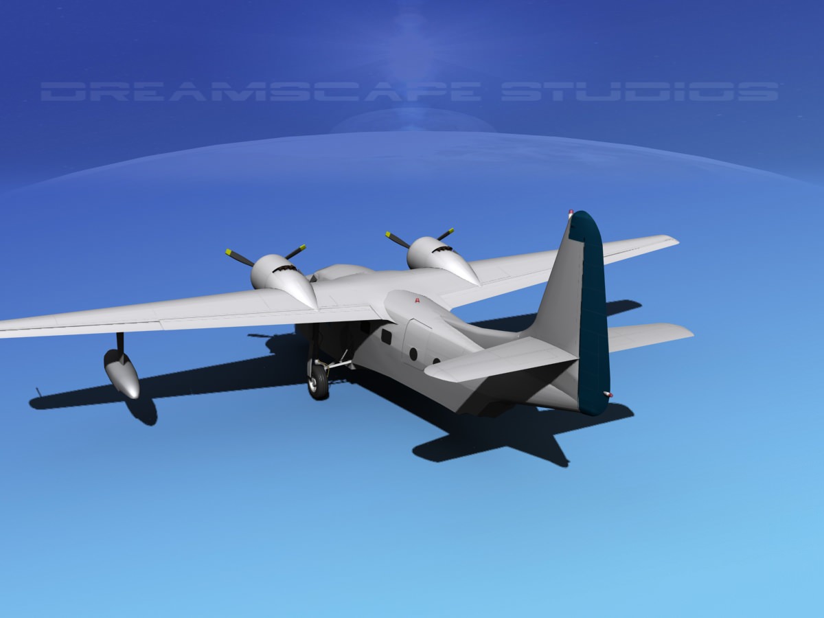 Grumman G-73 Mallard Pan Am 3D model_7