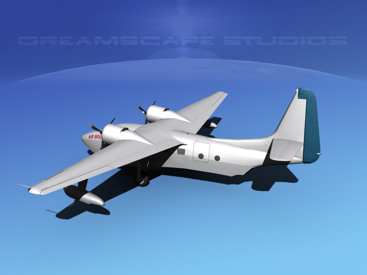 Grumman G-73 Mallard Pan Am 3D model_8
