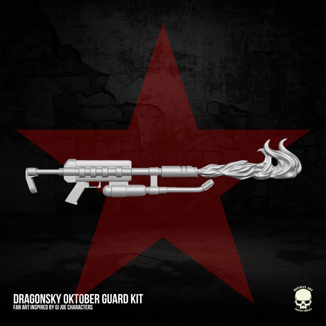 Dragonsky Oktober Guard GIJoe Fan Art For Action Figures 3D print model_10