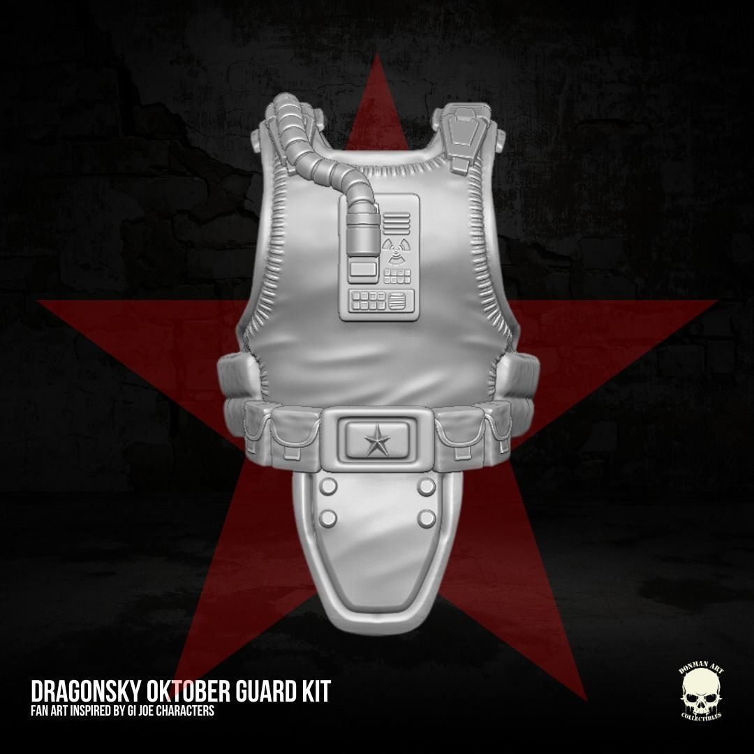 Dragonsky Oktober Guard GIJoe Fan Art For Action Figures 3D print model_6