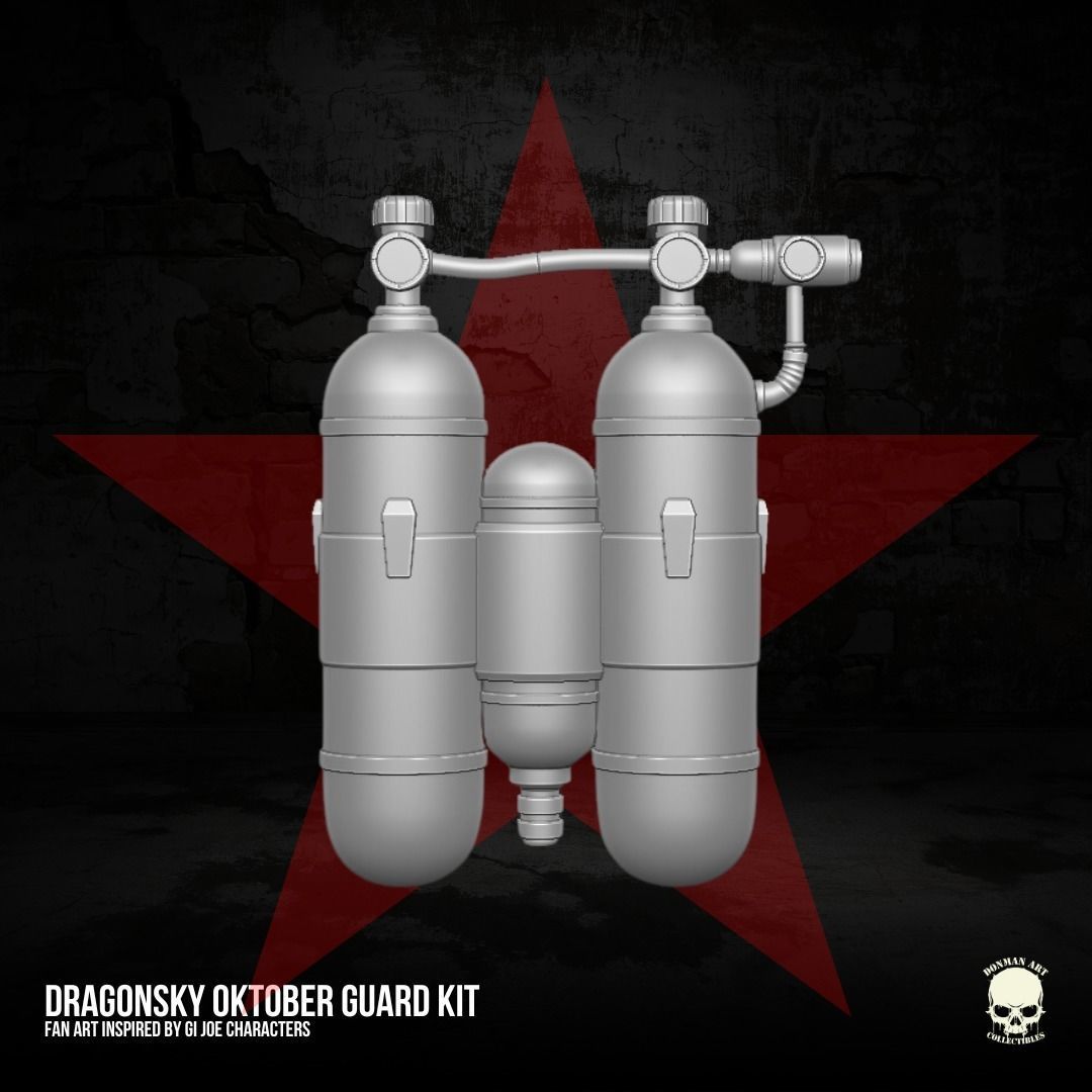 Dragonsky Oktober Guard GIJoe Fan Art For Action Figures 3D print model_27