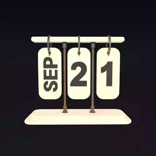 Desk Calendar model 3D model