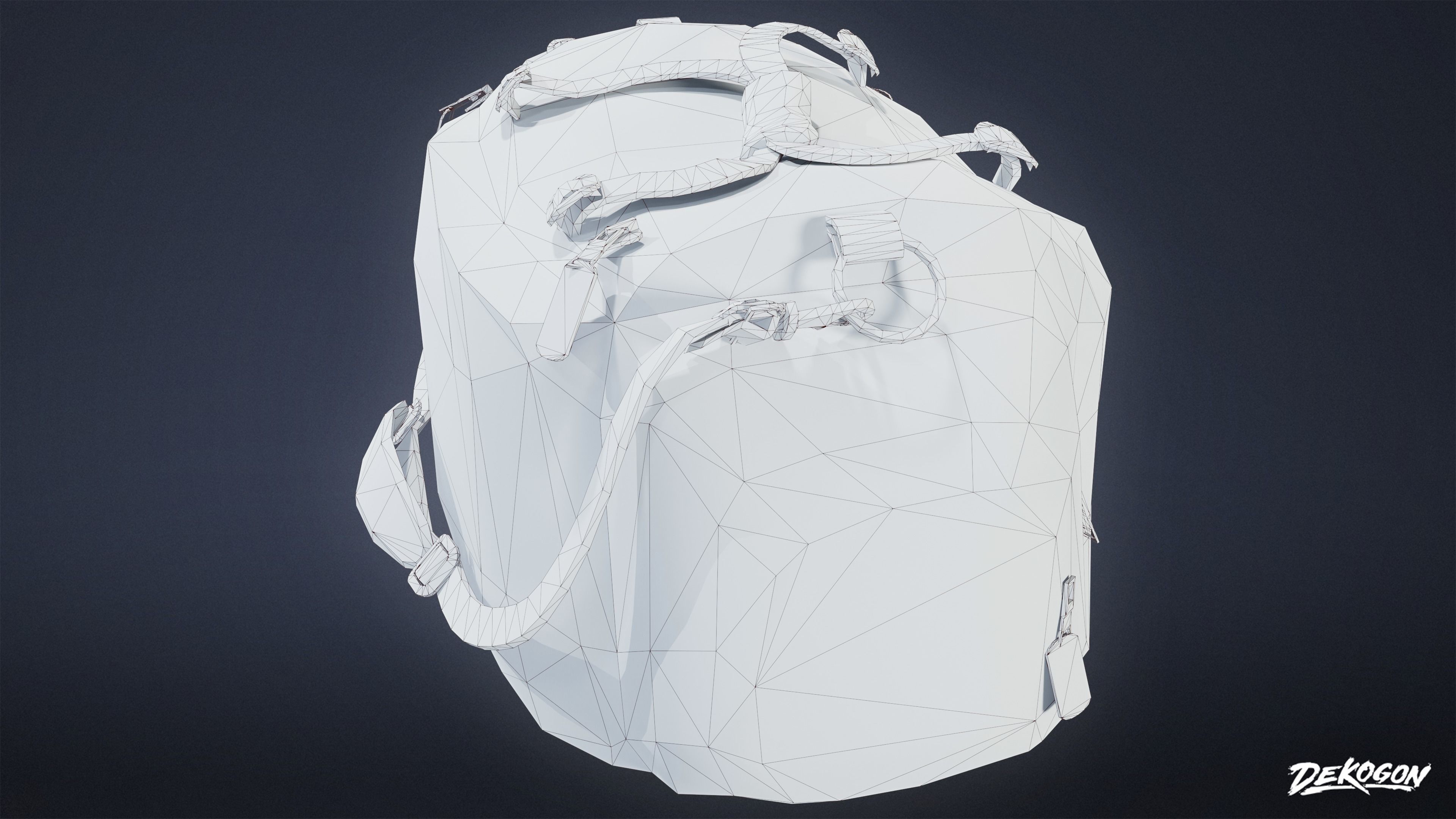 HOSPITAL - Medical Bag 01 - LOW POLY Low-poly 3D model_9
