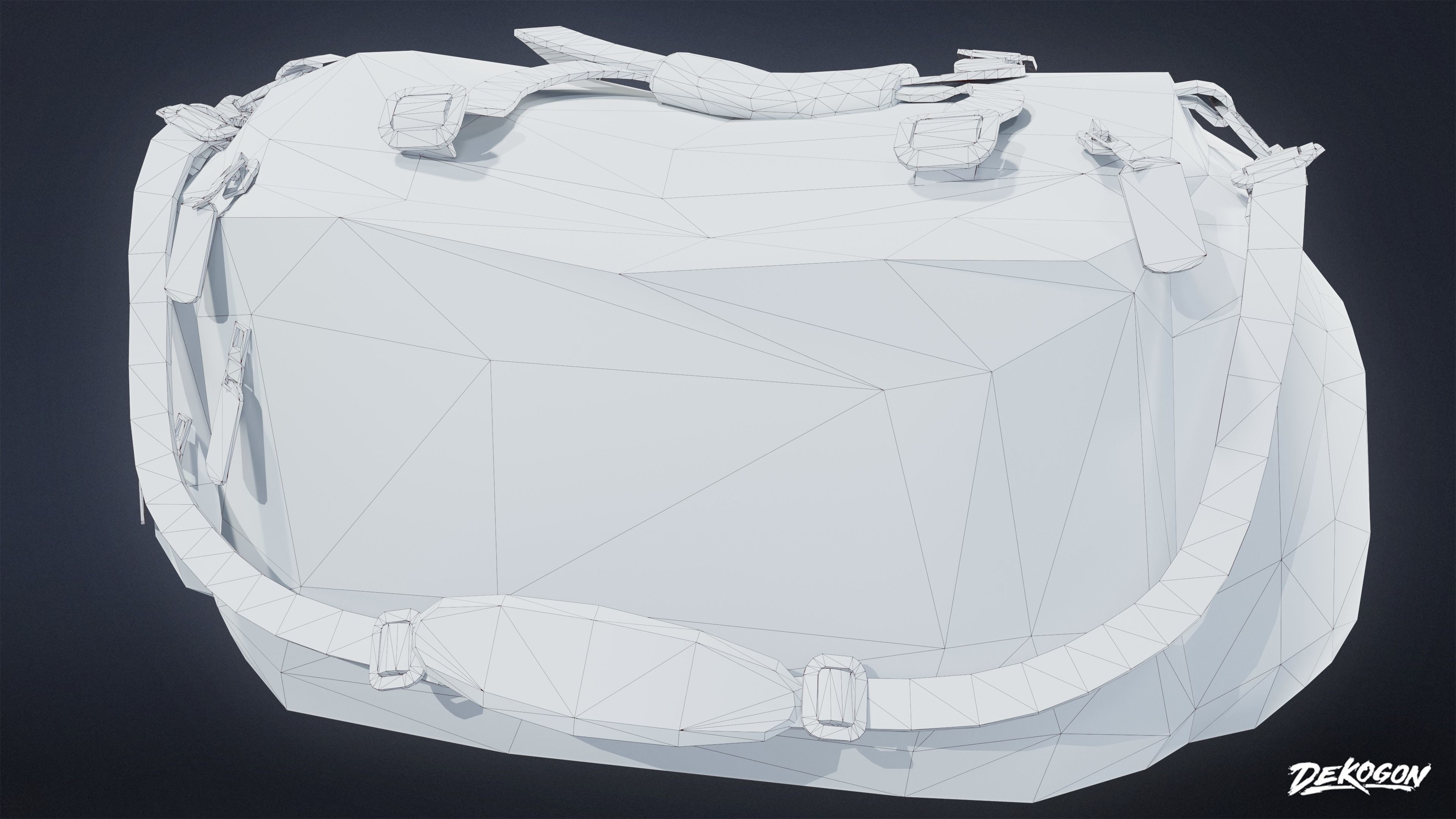 HOSPITAL - Medical Bag 01 - LOW POLY Low-poly 3D model_8
