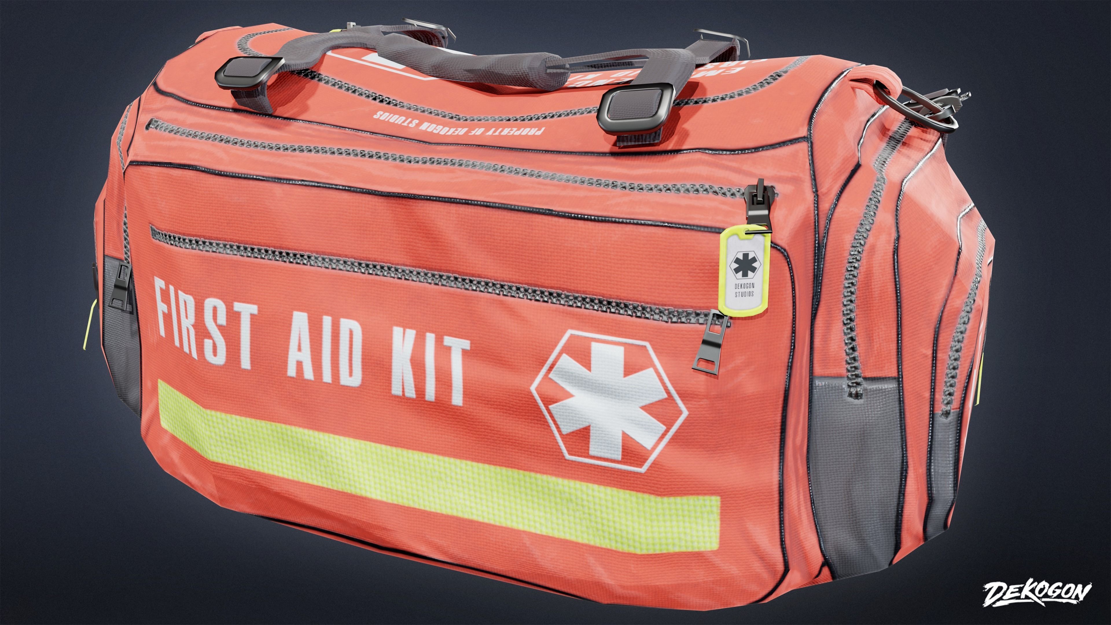HOSPITAL - Medical Bag 01 - LOW POLY Low-poly 3D model_1