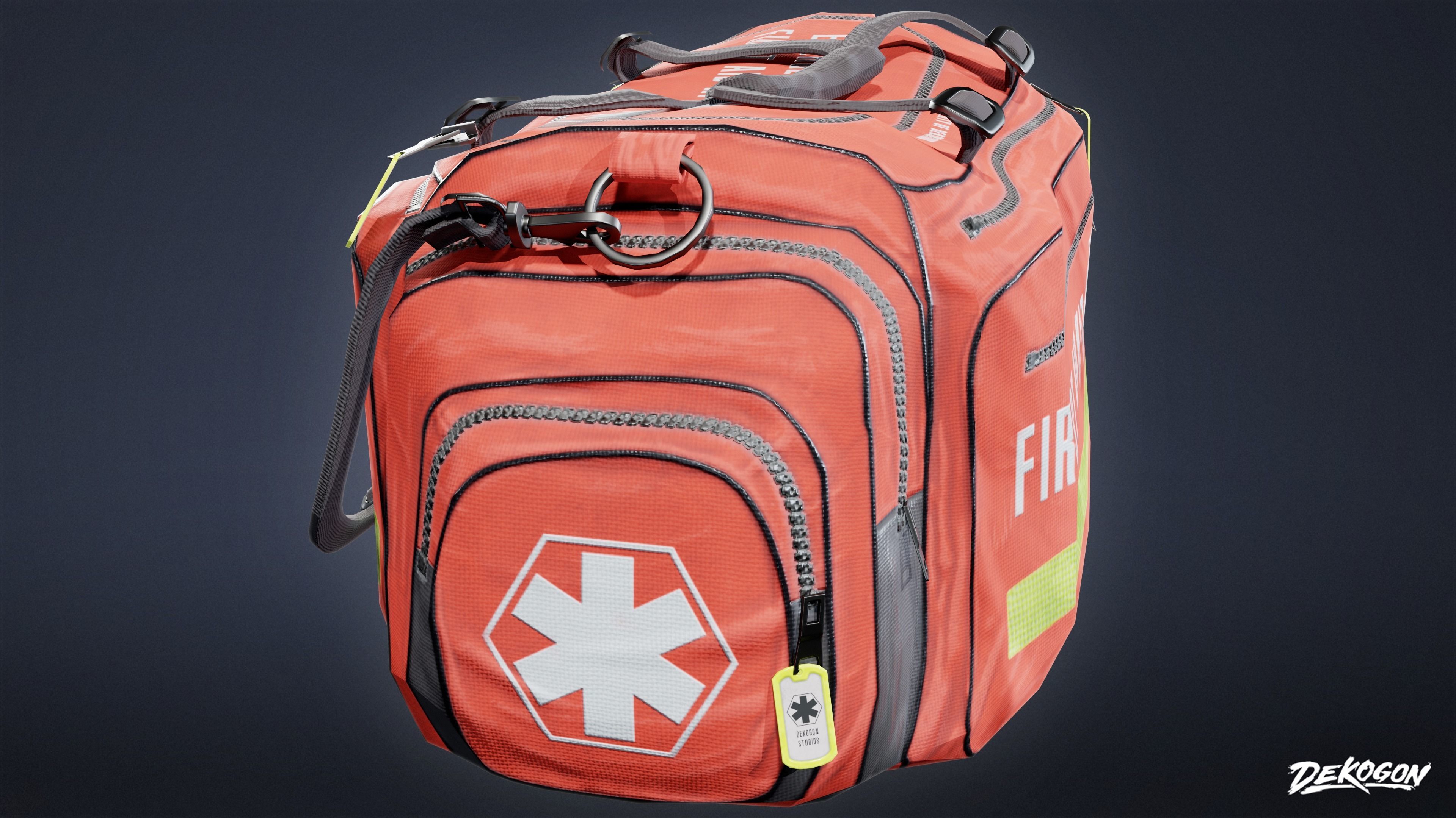 HOSPITAL - Medical Bag 01 - LOW POLY Low-poly 3D model_4
