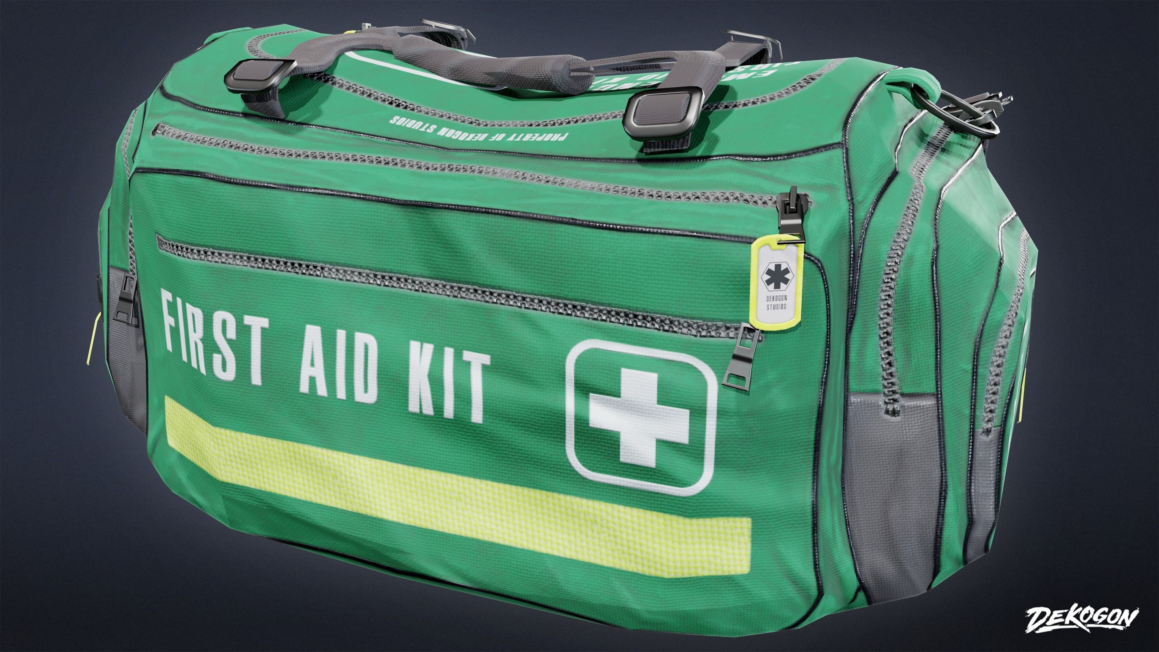 HOSPITAL - Medical Bag 01 - LOW POLY Low-poly 3D model_2