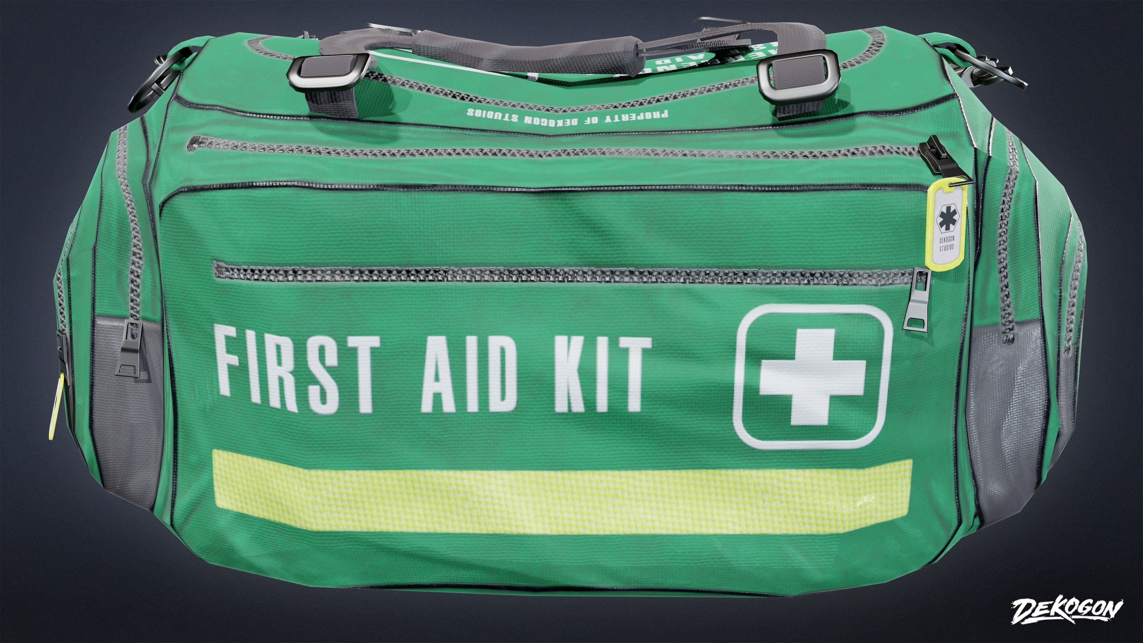 HOSPITAL - Medical Bag 01 - LOW POLY Low-poly 3D model_3