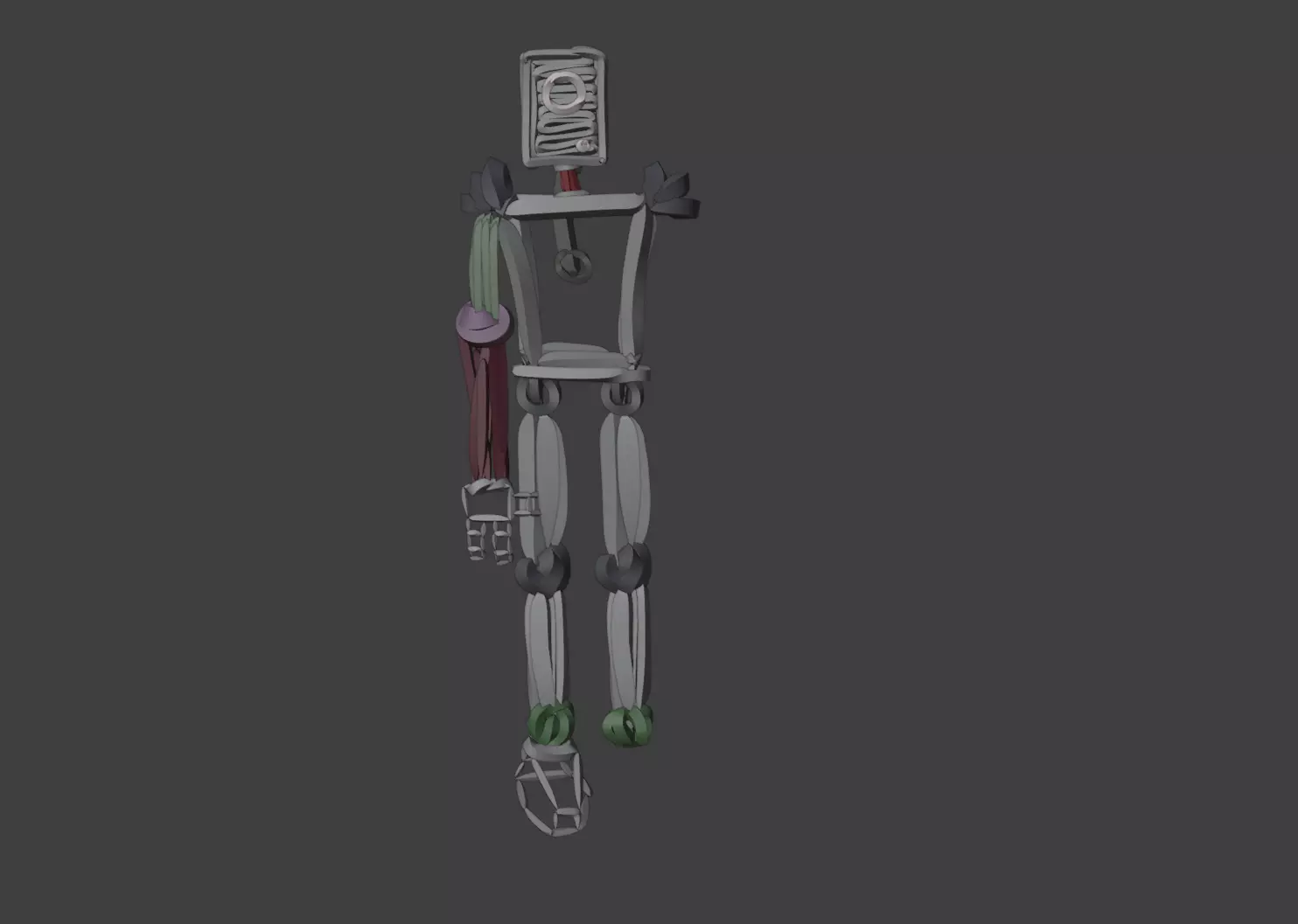 3D Robot Sketch Free 3D model