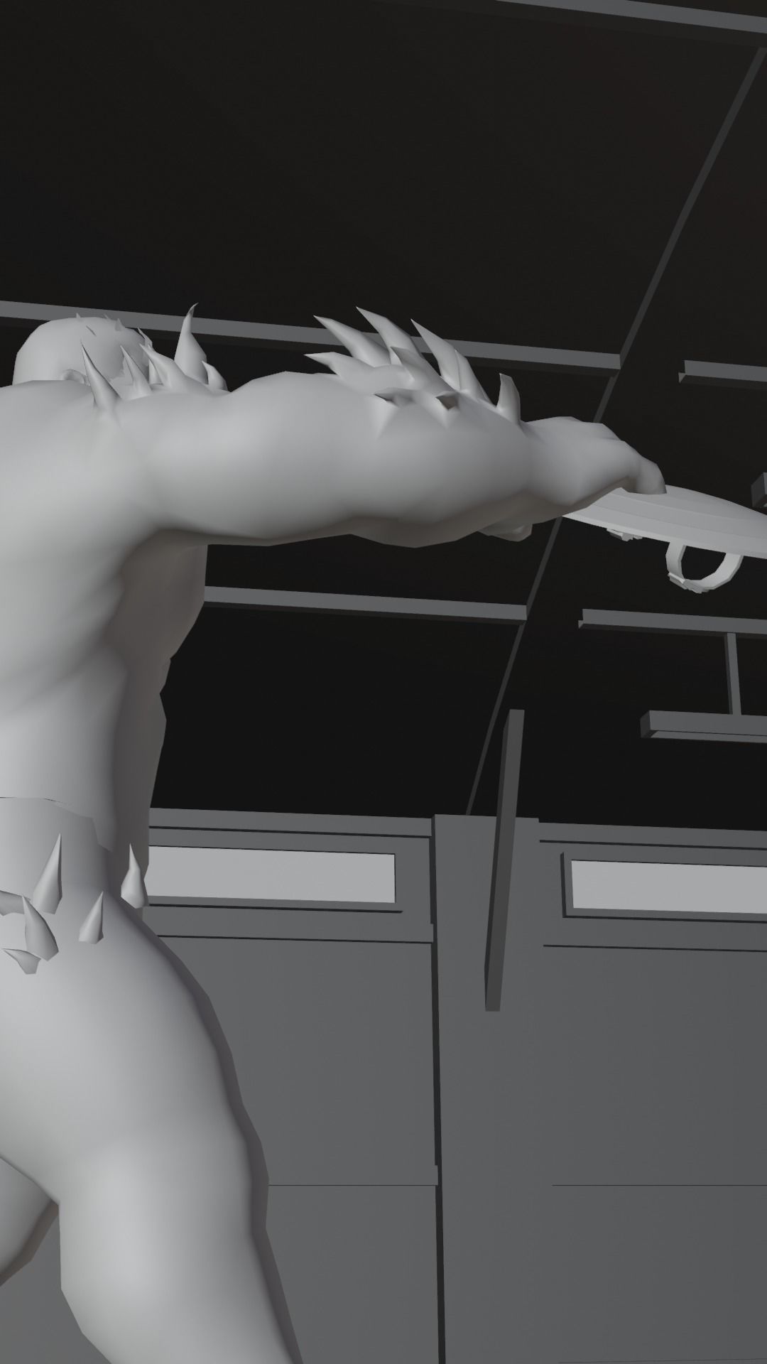 Captain America Falcon vs Red Hulk 3D model_5