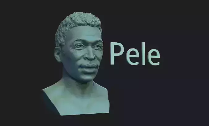 Pele footbal player 3D print model