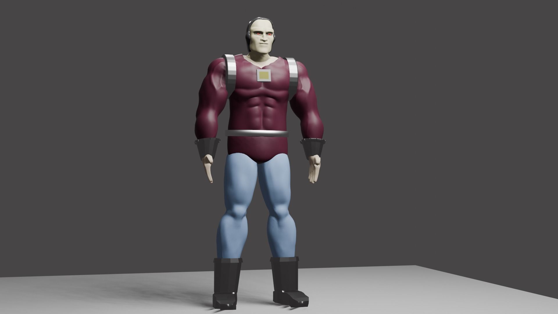  Mongul - Basic Model Low-poly 3D model_8