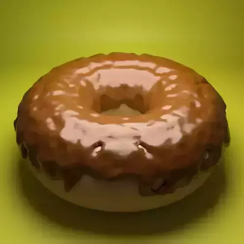 Donut with chocolate