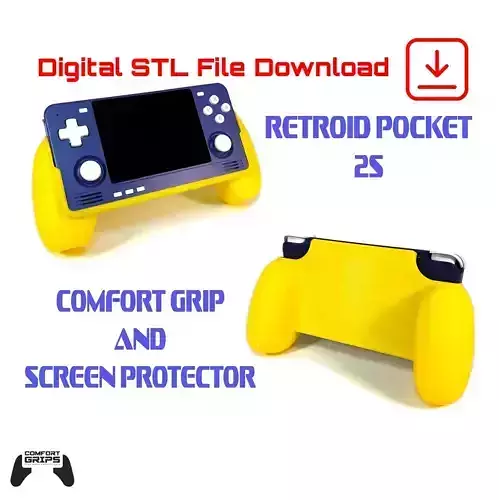 Retroid Pocket 2S Comfort Grip Case and Screen Guard