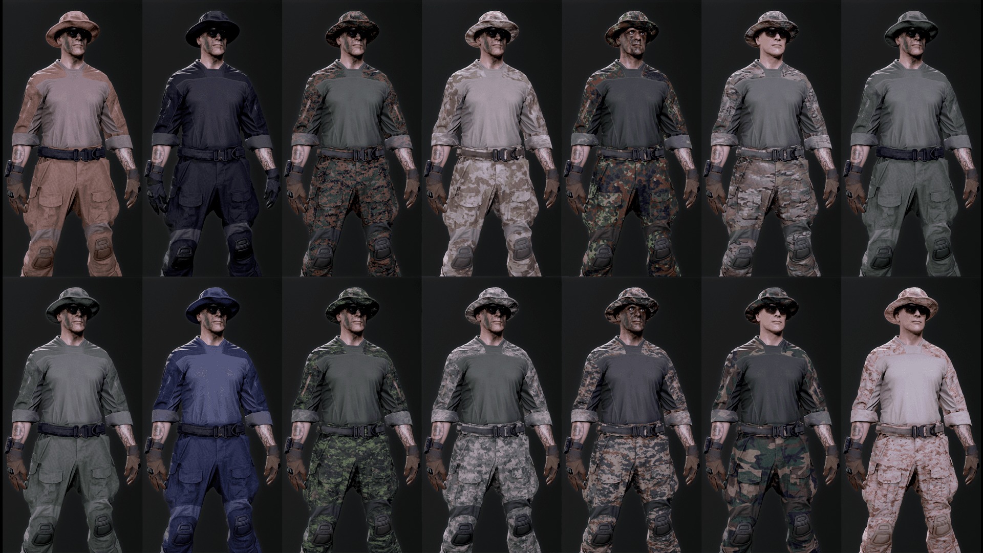 Soldier-Pack Low-poly 3D model_4