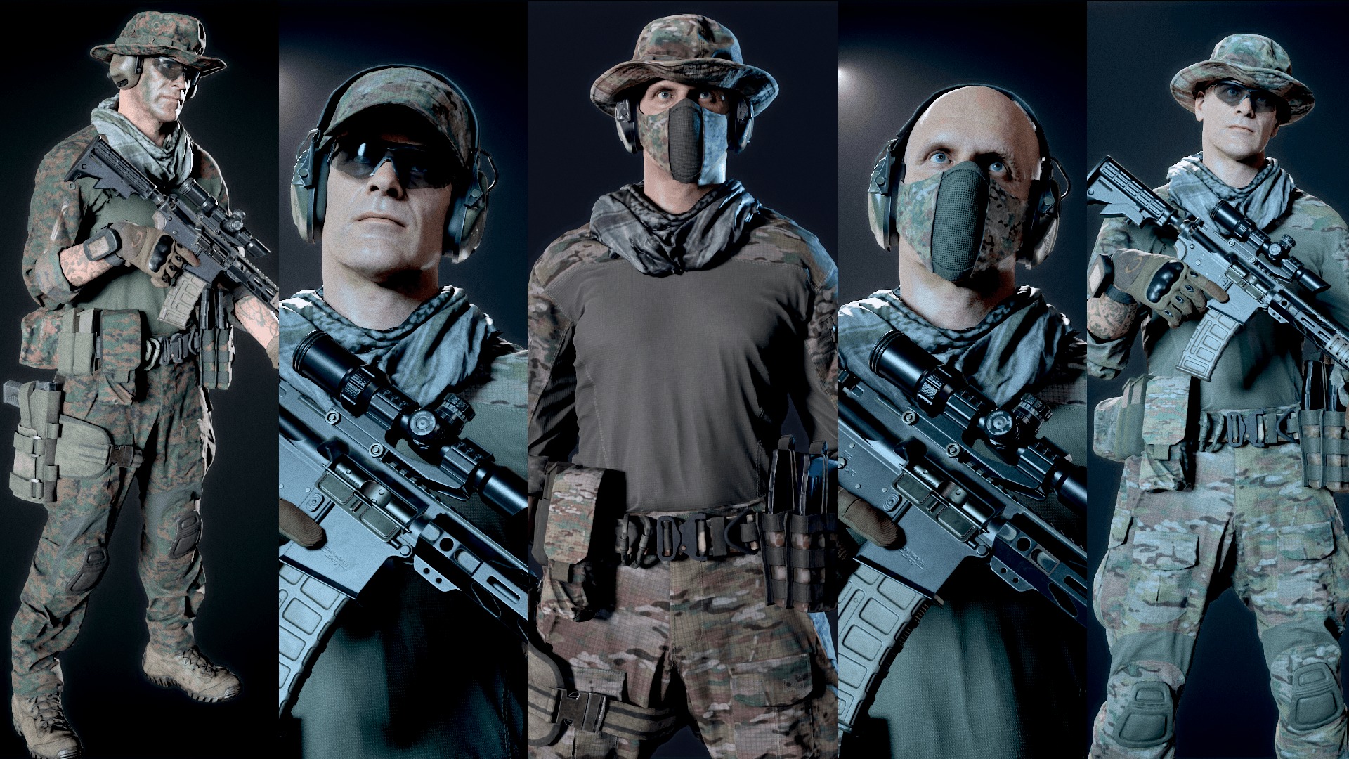 Soldier-Pack Low-poly 3D model_2
