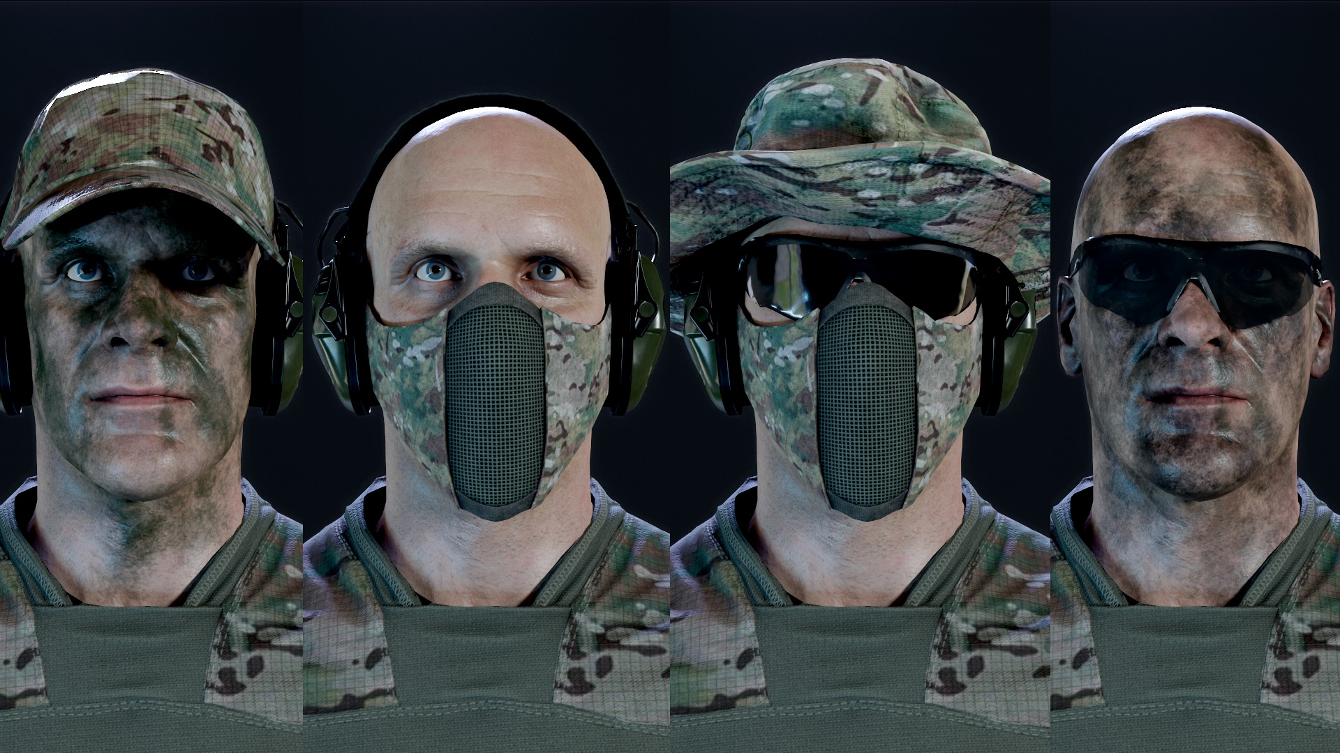 Soldier-Pack Low-poly 3D model_6