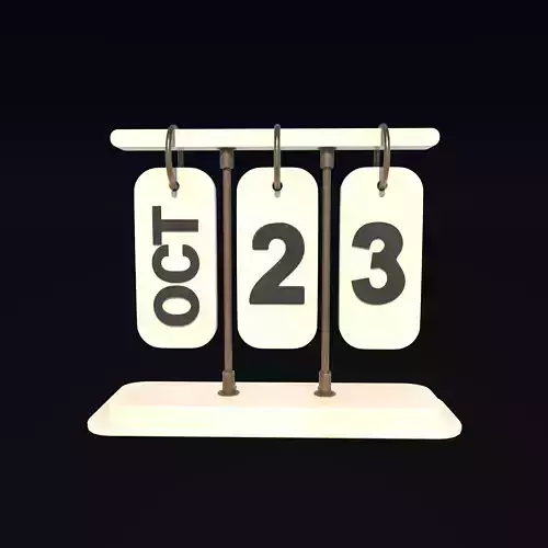 Desk Calendar model 3D model