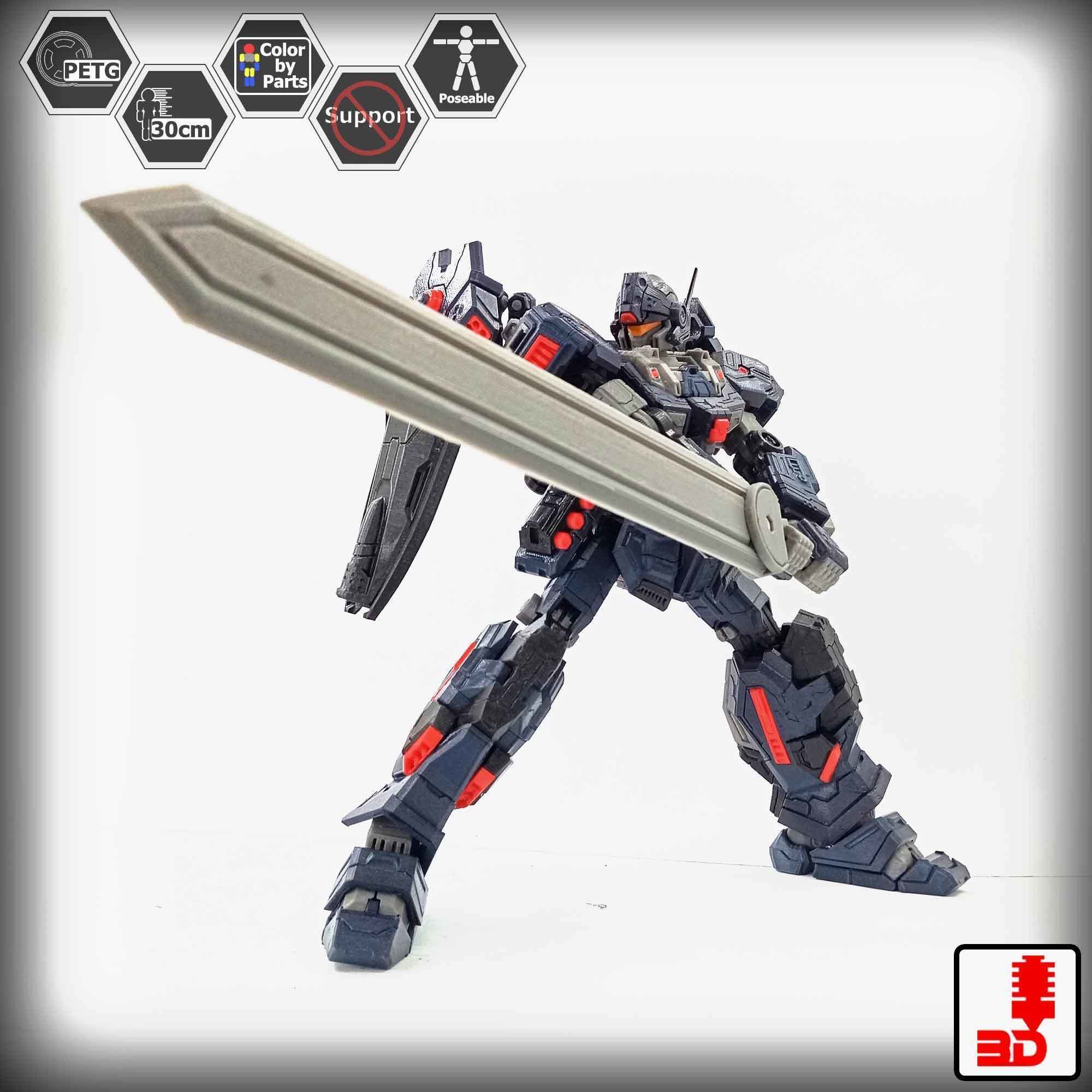 3DPrint ActionFigure GEIST based on RGM-96X JESTA 3D print model_8