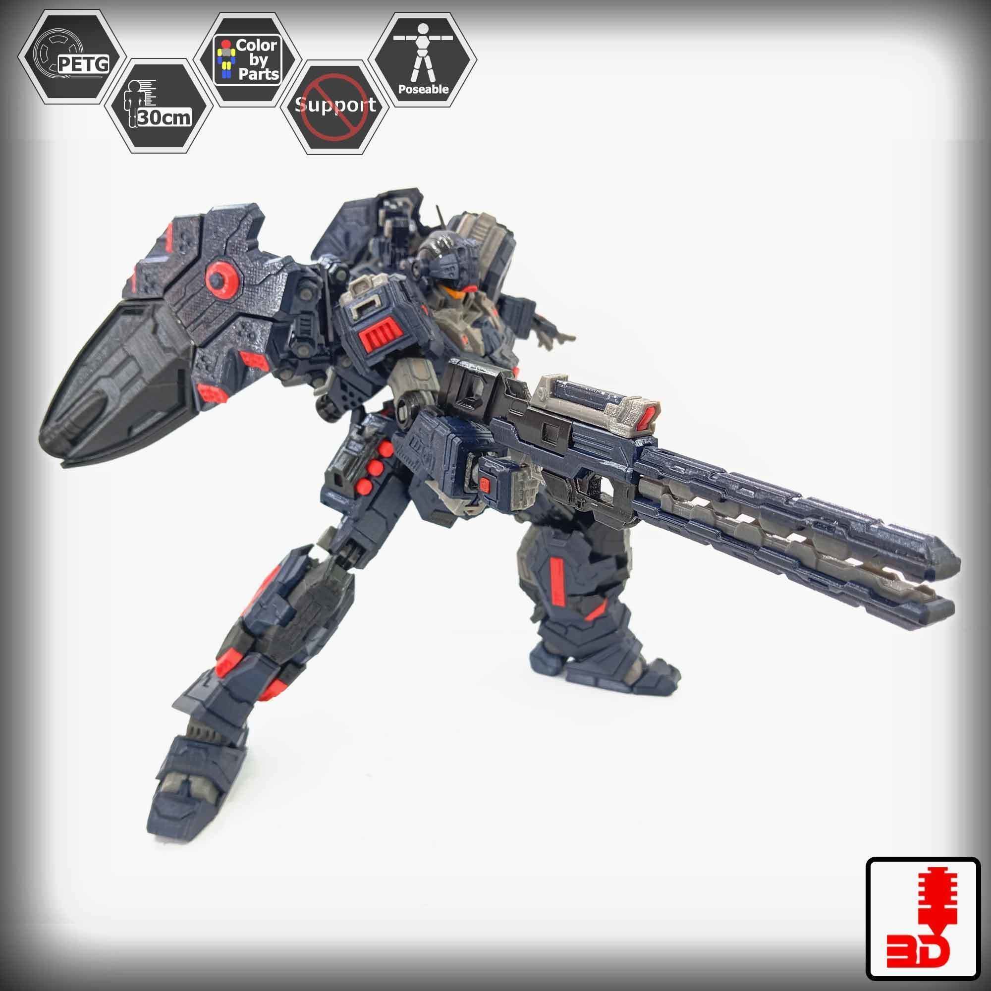 3DPrint ActionFigure GEIST based on RGM-96X JESTA 3D print model_4