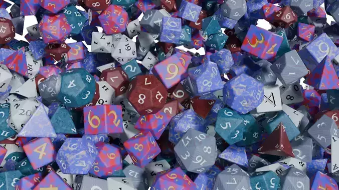 DICE SET COLLECTION 3D model