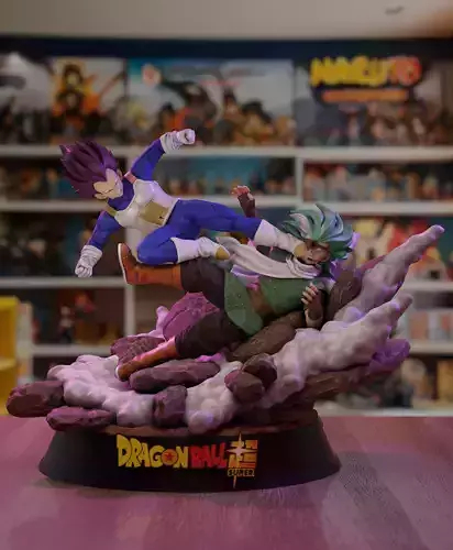 Vegeta Ultra Ego vs Granolah - Dragon Ball Super 3D print model