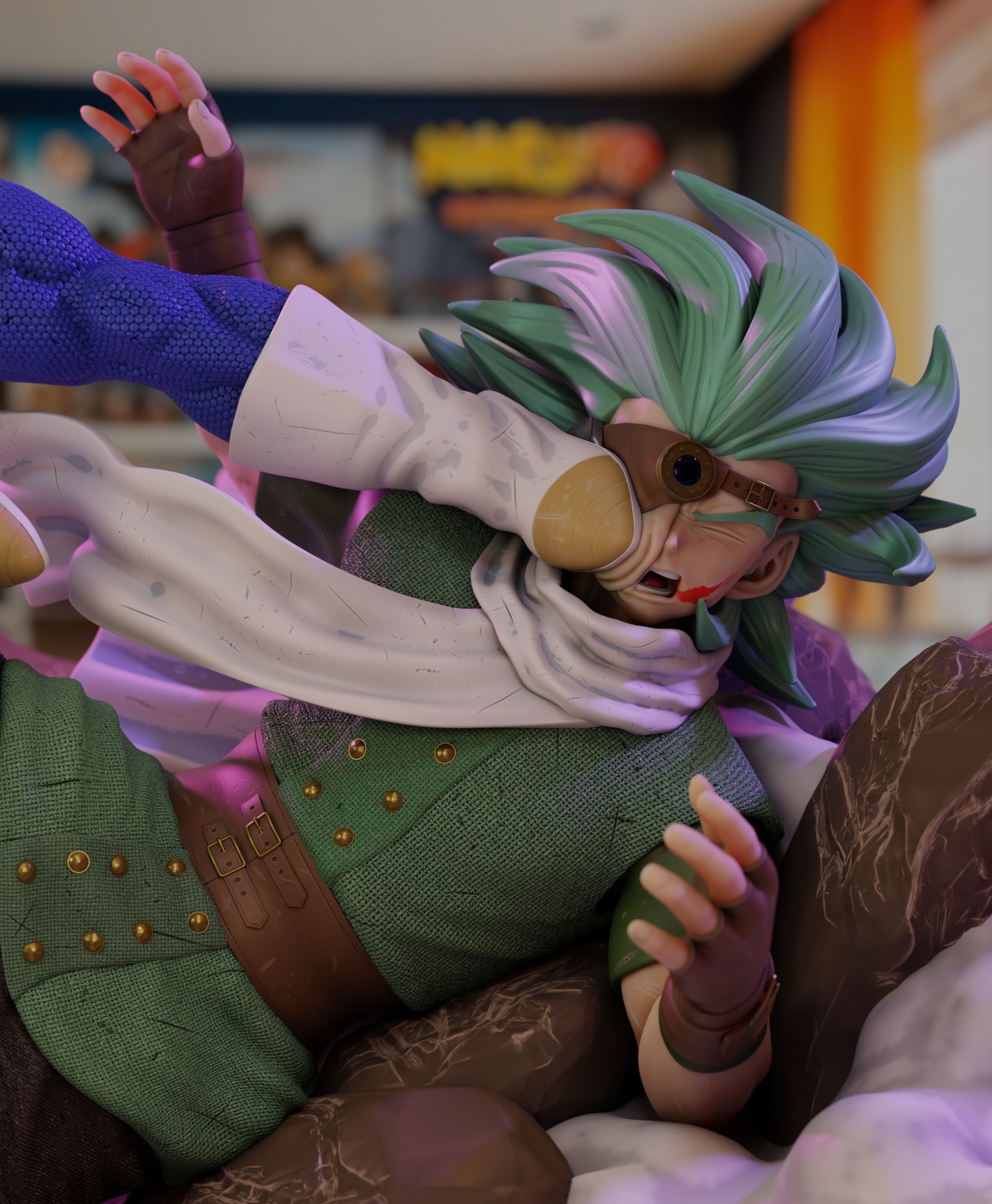 Vegeta Ultra Ego vs Granolah - Dragon Ball Super 3D print model_3