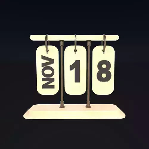 Desk Calendar model 3D model