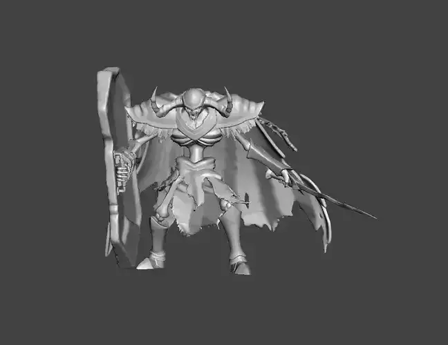 Lilick Death Knight Overlord 3D Model 3D print model