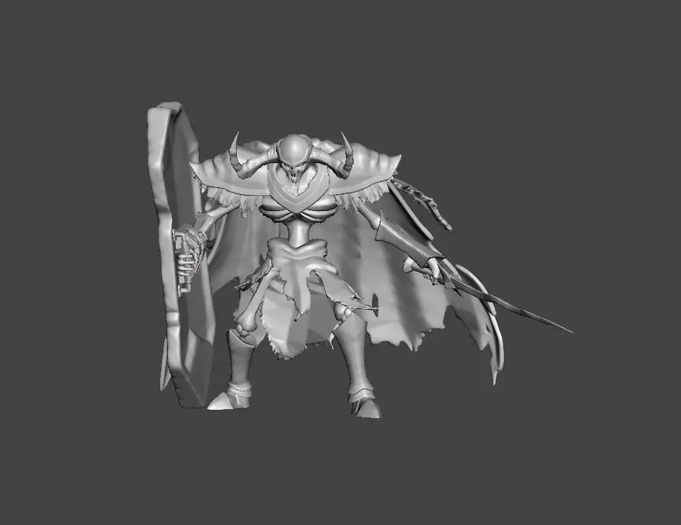 Lilick Death Knight Overlord 3D Model 3D print model