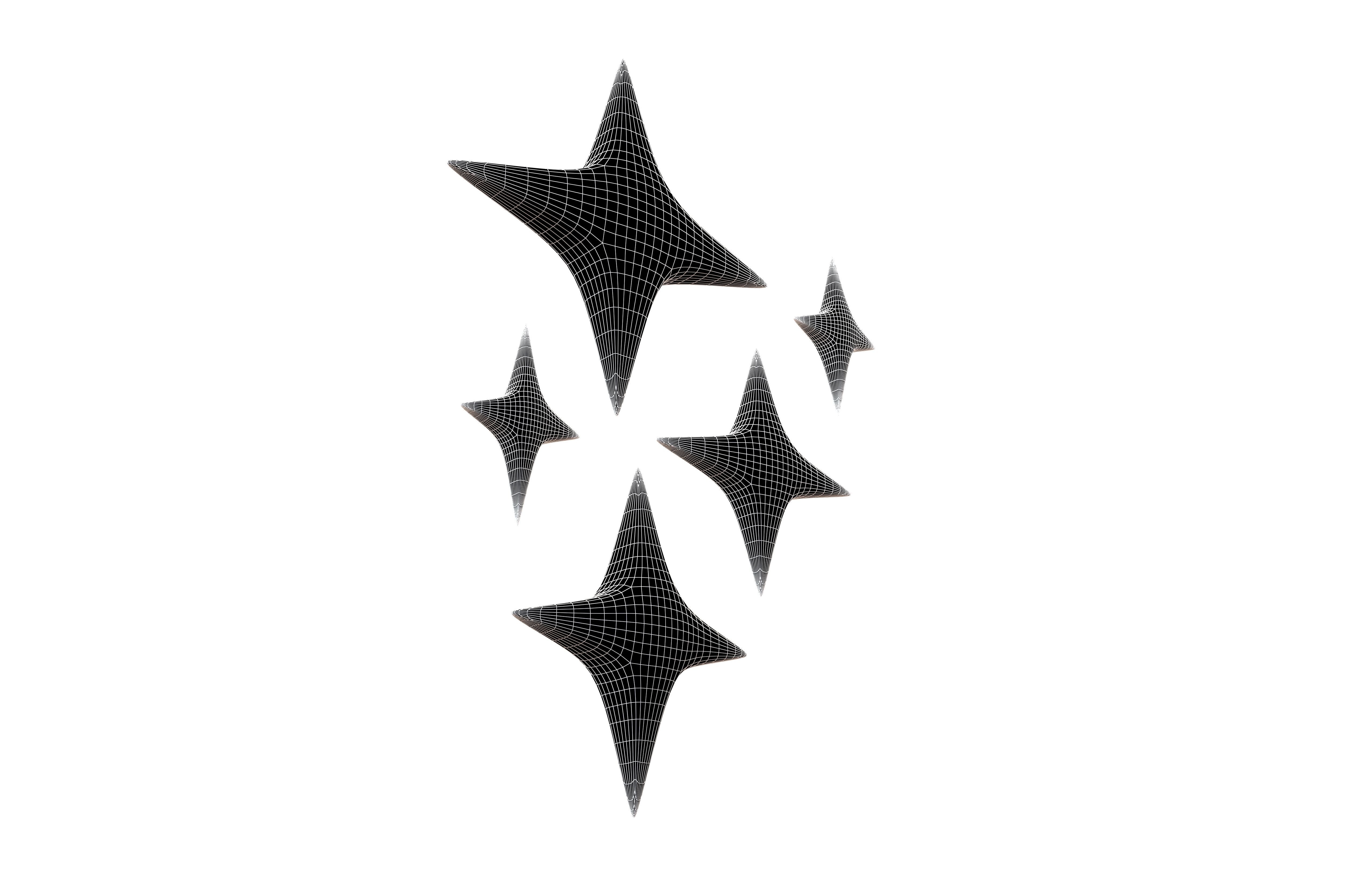 Sparkling Symbol v1 002 Low-poly 3D model_7