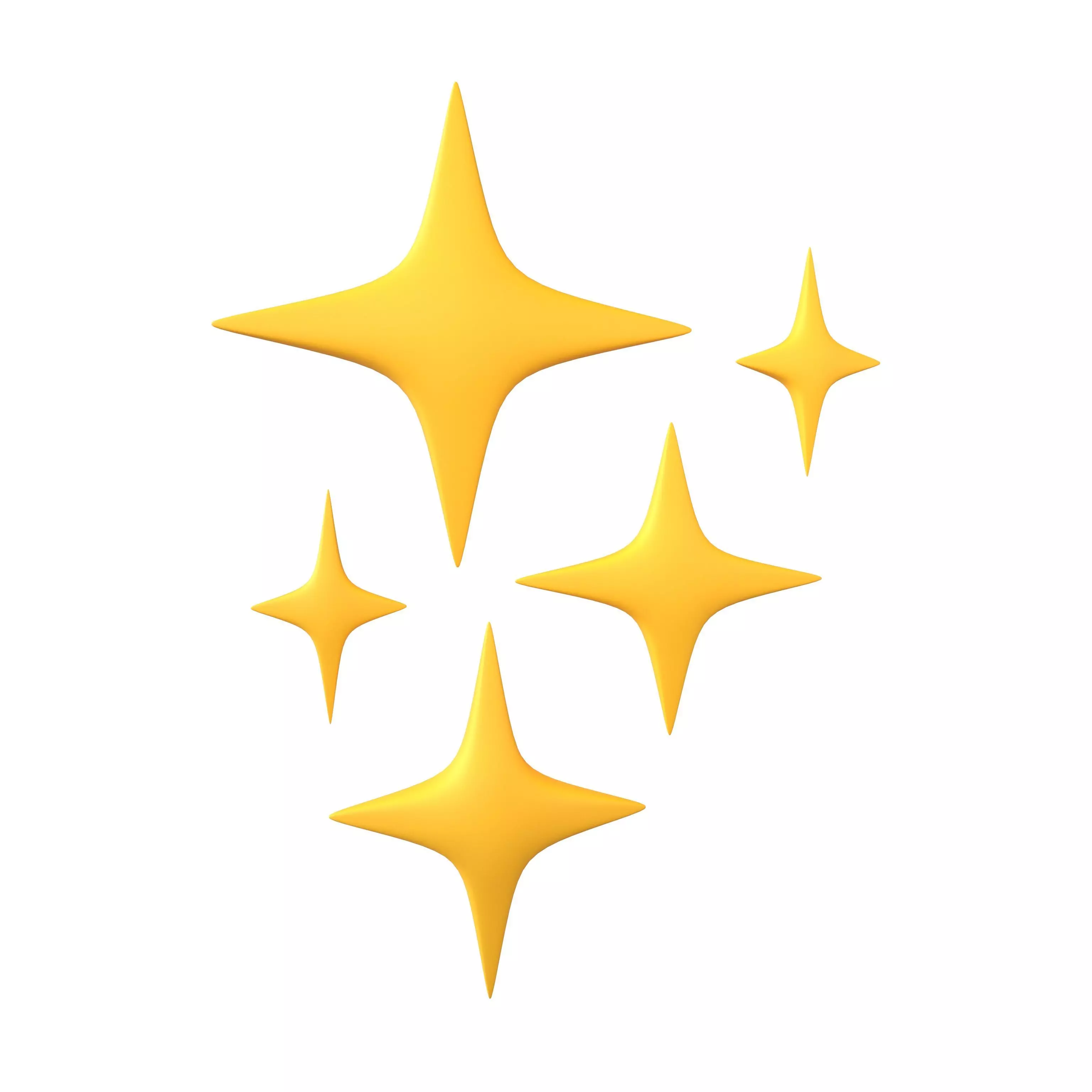 Sparkling Symbol v1 002 Low-poly 3D model_0