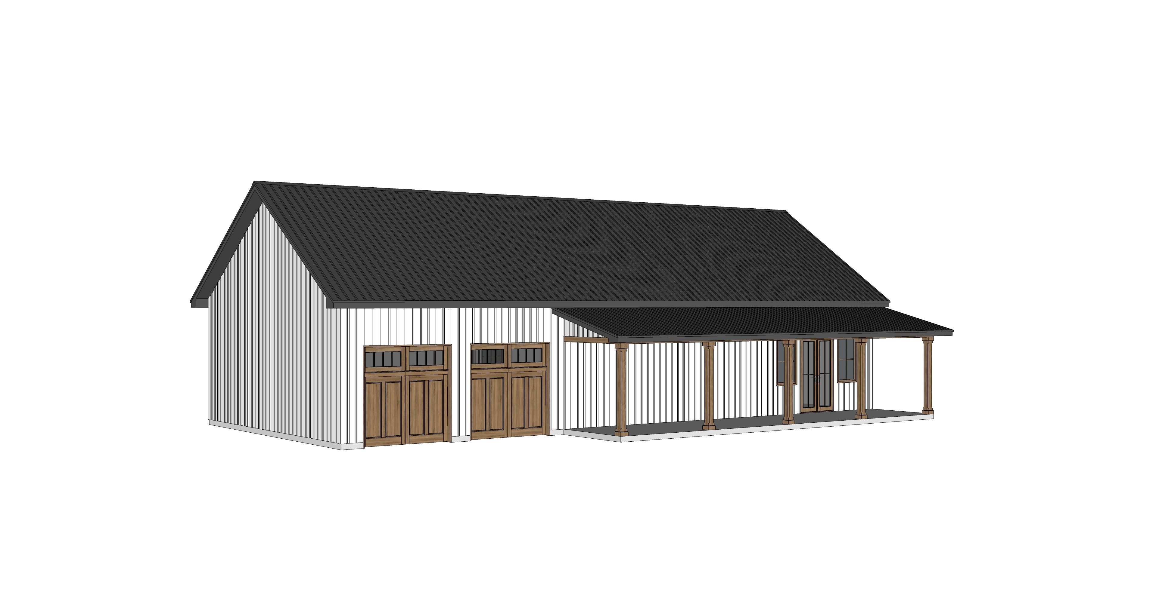 Barndominium House 08 -Archimple LLC 3D model_5