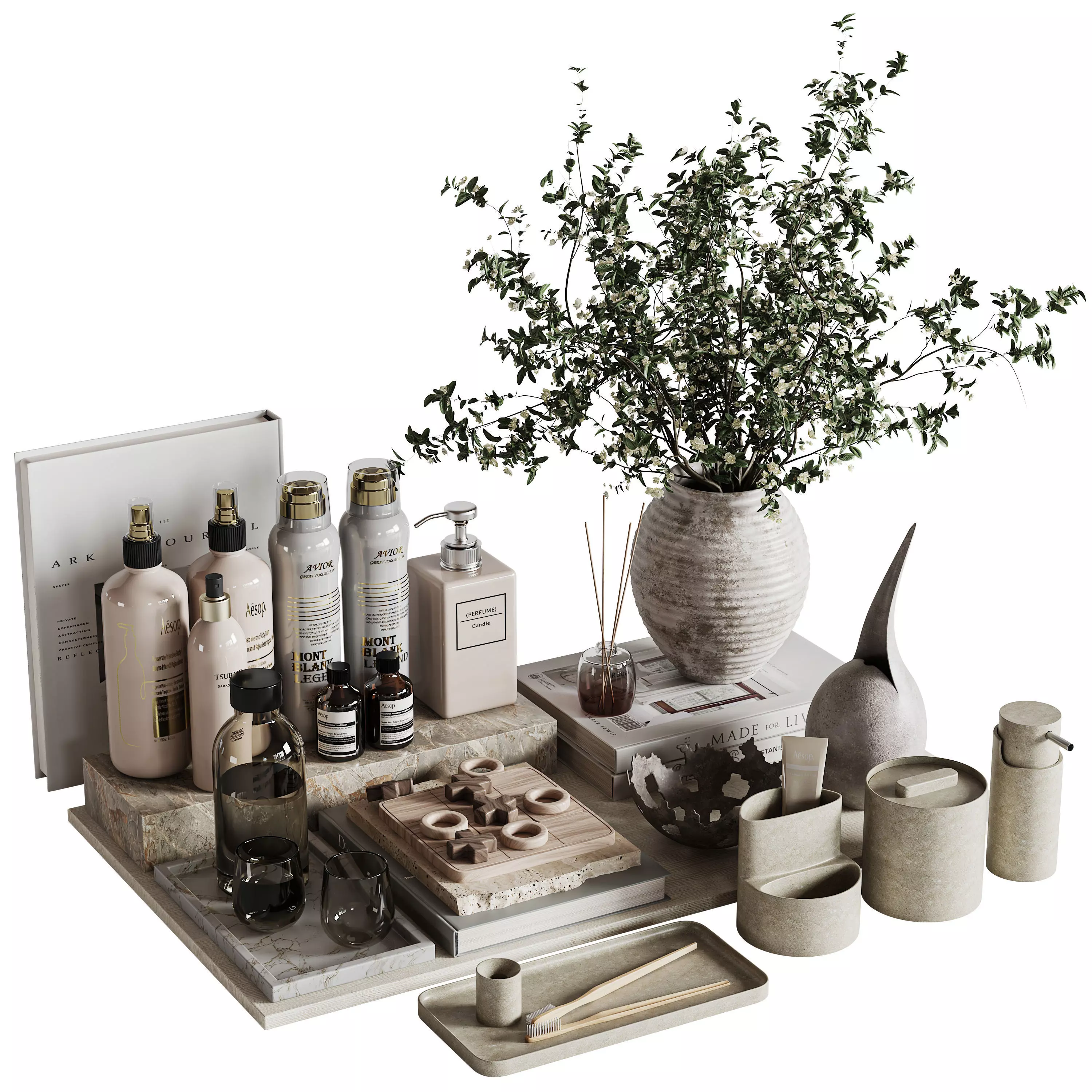 bathroom set 019 3D model