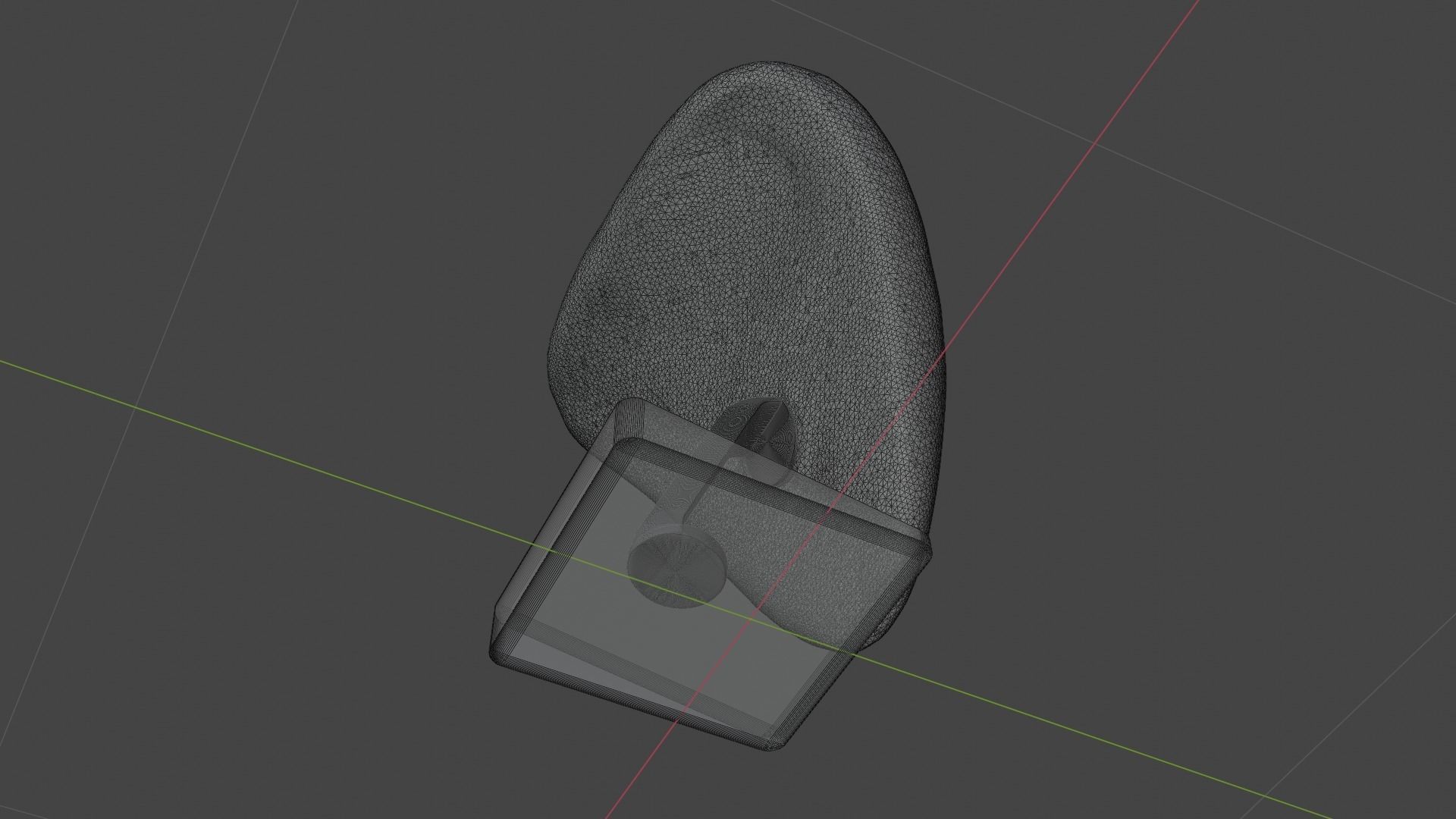 Necklace display bust 3D model_8