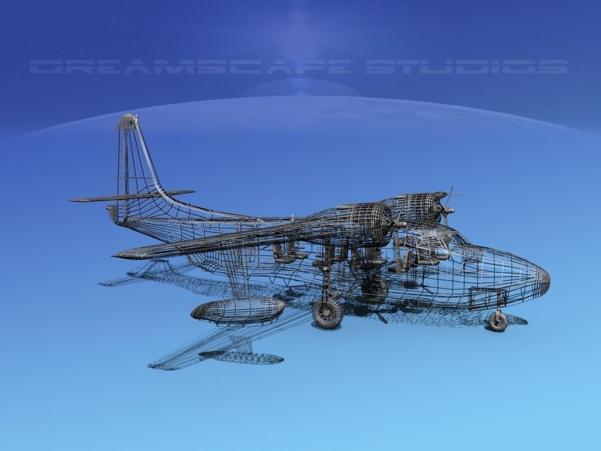 Grumman G-73 Mallard Gulf Coast Aviation 3D model_13