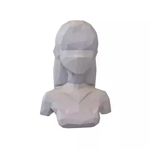 Low Poly Woman Bust v1 001