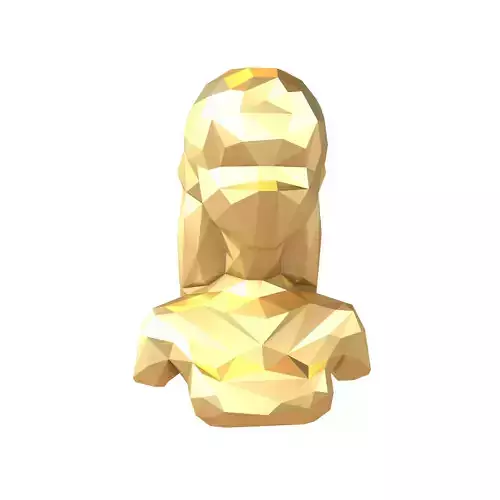 Low Poly Woman Bust v1 002