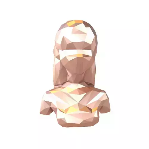 Low Poly Woman Bust v1 004