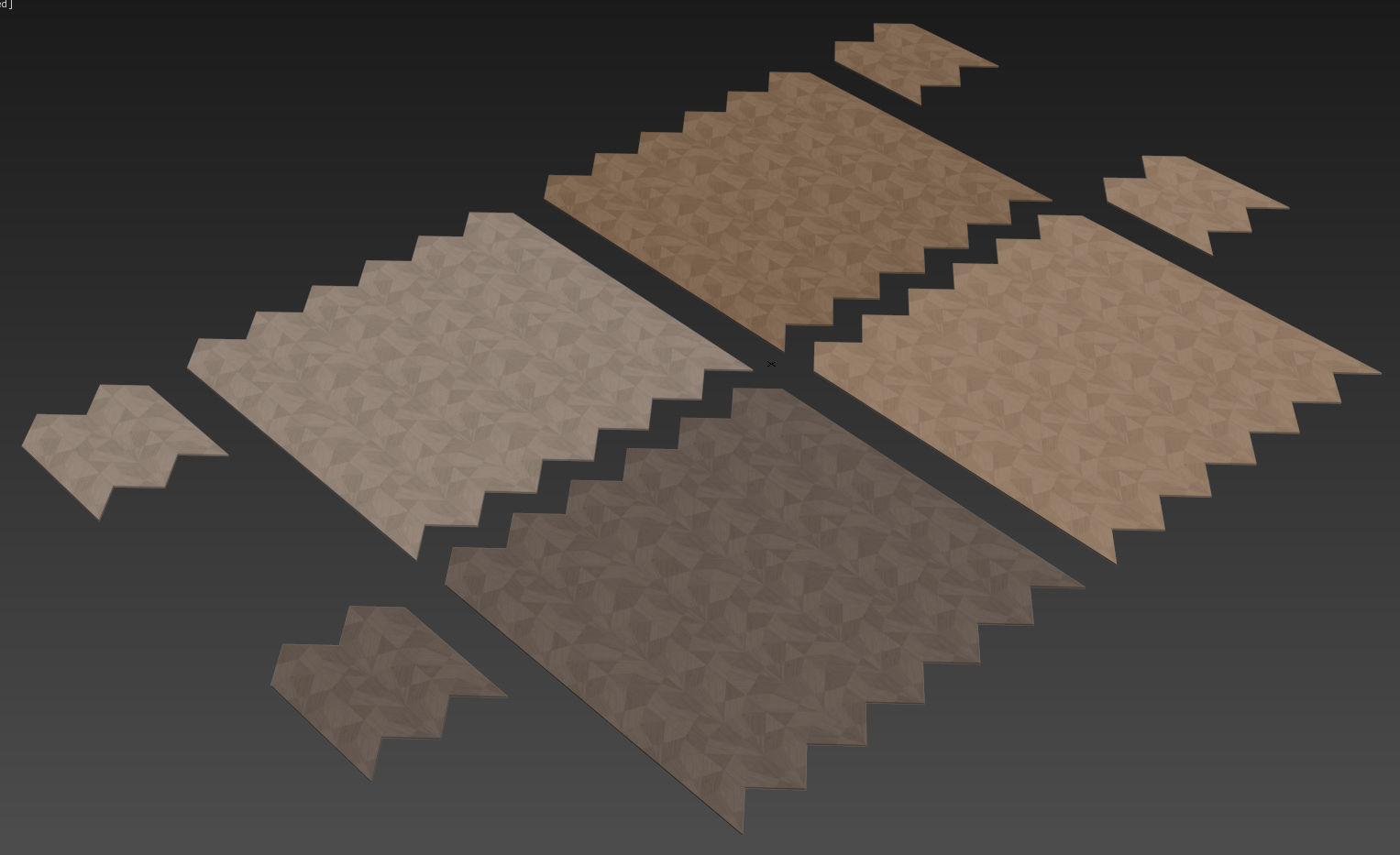 Design Panels Frammenti By Foglie D Oro 3D model_7