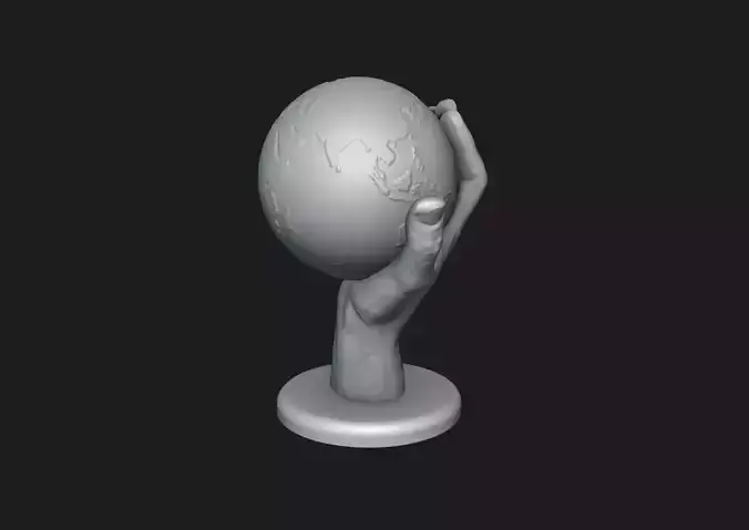 Hand Holding Globe